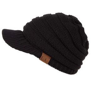 c.c beanie, black, new with tags
